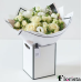Beautiful simple bouquet of white flowers