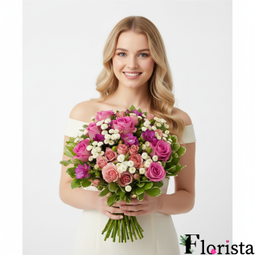 Збірний букет квітів Квіткова тиснява