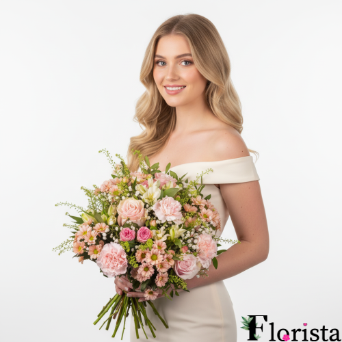 Assembled bouquet of flowers Rose Garden