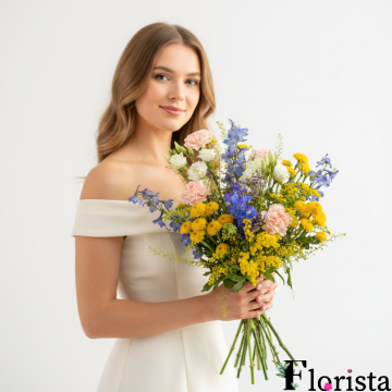 Збірний букет квітів Літній польовий букет