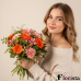 Pre-assembled bouquet Coral charm