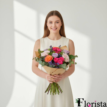 Збірний букет квітів