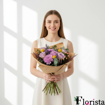 Збірний букет квітів