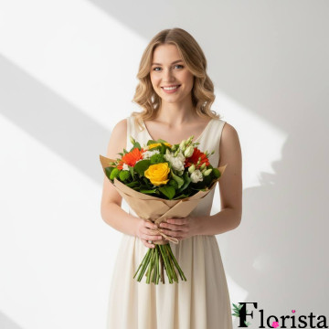 Збірний букет квітів