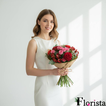 Збірний букет квітів