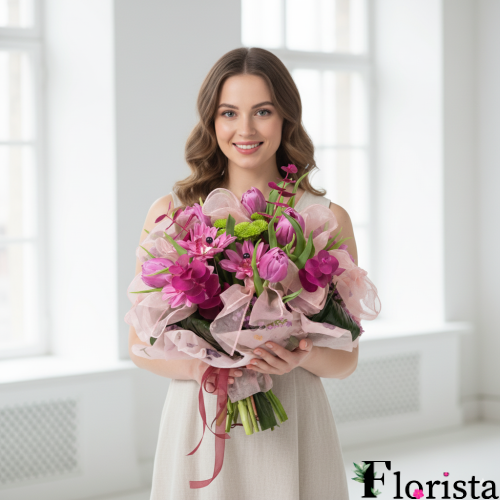 Букет «Рожева фантазія»
