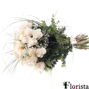 Гранде кремові троянди 25 штук