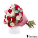 Sweet red and white roses