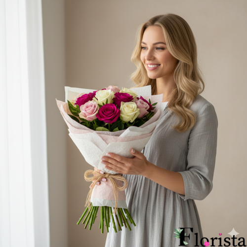 Букет квітів Мрія про троянди