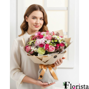 Fertig zusammengestellter Blumenstrauß Zarte Gefühle