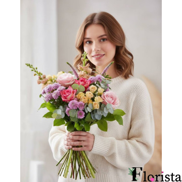 Assembled bouquet of flowers Secrets of flowers