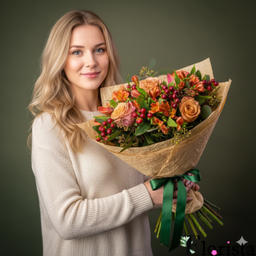Букет квітів Капучіно Шик
