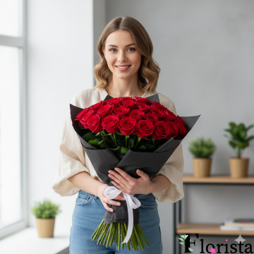 Букет квітів 51 червона троянда