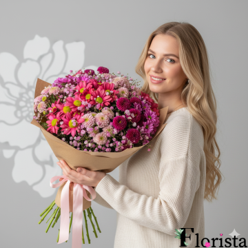 Букет квітів Досить пастельний