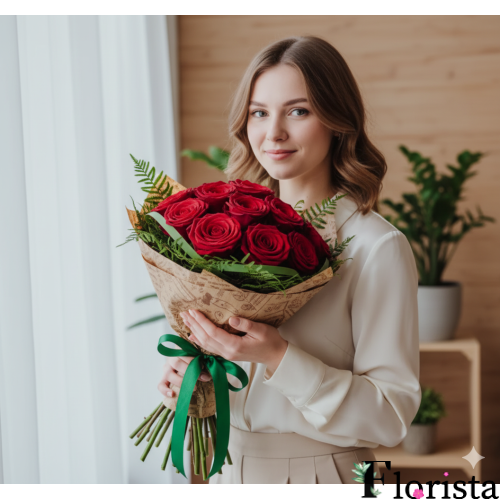 Збірний букет квітів Маленька перлина троянд