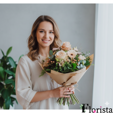 Збірний букет квітів Ніжні кольори