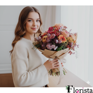 Збірний букет квітів Магія пізнього літа