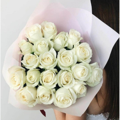 Bouquet of 21 white roses - Torgau