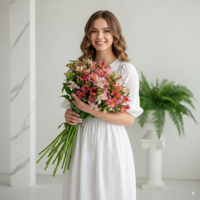 Букет Альстромерій