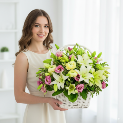 A basket of greetings