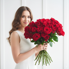 Strauß mit 36 roten Rosen