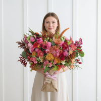 Збірний букет квітів Fall Guy Lux