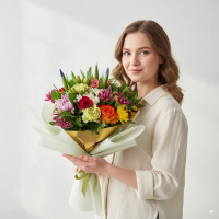 Mixed bouquet "Tropical glow"