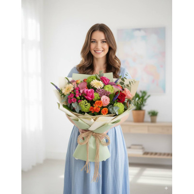 Збірний букет квітів Богиня квітів