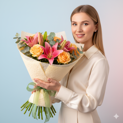 Букет квітів Красиво з ліліями