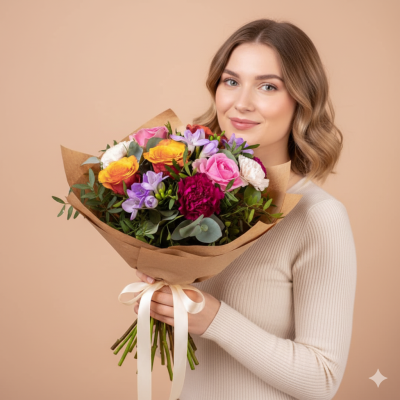 Blumenstrauß Trau dich, bunt zu sein