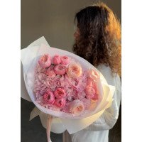 Blumenstrauß Rosa Morgen