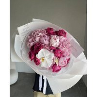 Букет квітів Вишневий мікс