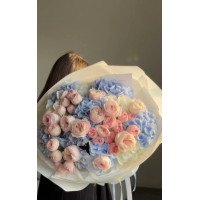 Букет квітів Синя ніжність