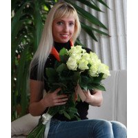 Бальєстерос, Іспанія - Букет з 19 білих троянд