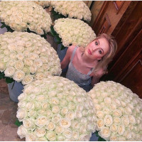 1001 weiße Rose - Hochwertig (70cm)