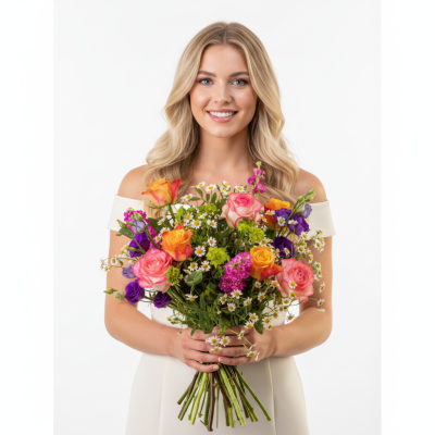 Збірний букет квітів Квітковий сад