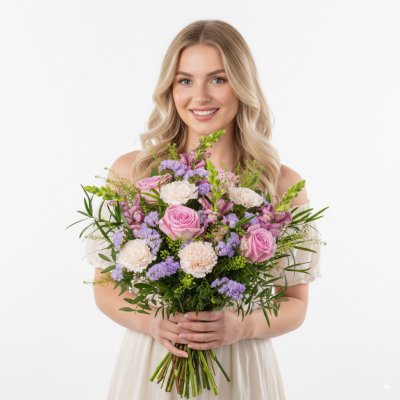 Pre-assembled bouquet of flowers Seductive pastel