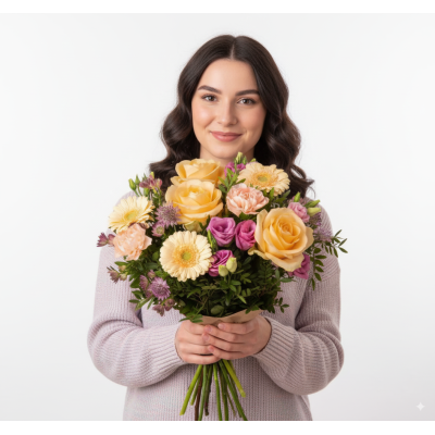 Assembled bouquet of flowers Golden Land
