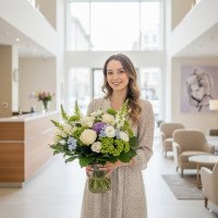 Великий букет квітів веселки XXL