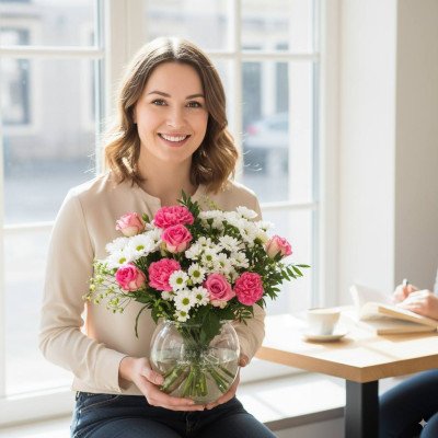 Бідермейєр-букет полум'я