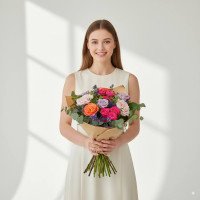 Збірний букет квітів