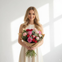 Збірний букет квітів