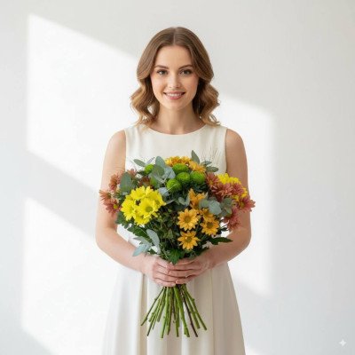 Сборный букет цветов