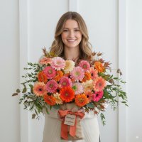 Bouquet of flowers with gerberas Bouquet of flowers with gerberas