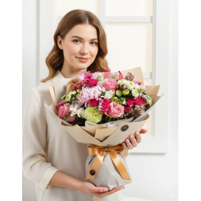 Pre-assembled bouquet of flowers Tender feelings