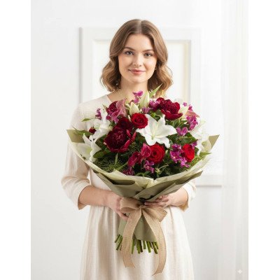 Збірний букет квітів Для особливої жінки