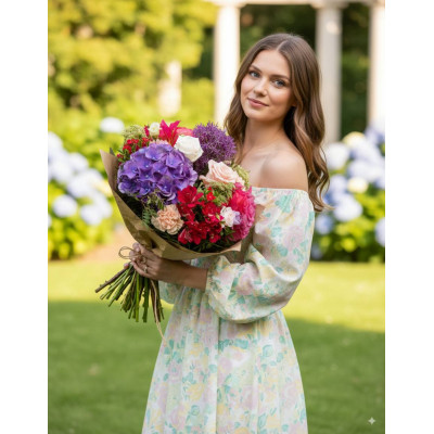 Assembled bouquet of flowers Summer Miracle