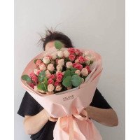 Athens, Greece - bouquet of bush roses