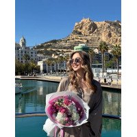 Torrevieja, Spanien - zusammengestellter Blumenstrauß