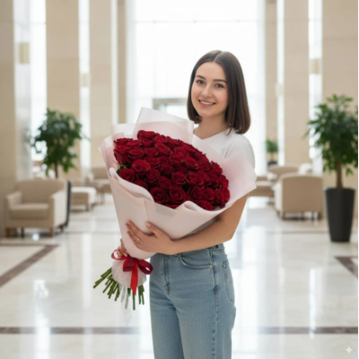 Blumenstrauß Du bist alles für mich – 39 Rosen